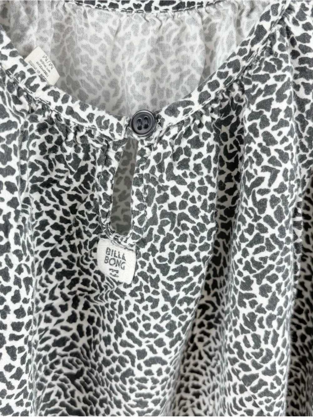 Billabong Girl's Animal Print Flutter Sleeve Sundress Summer Dress Medium 8 10